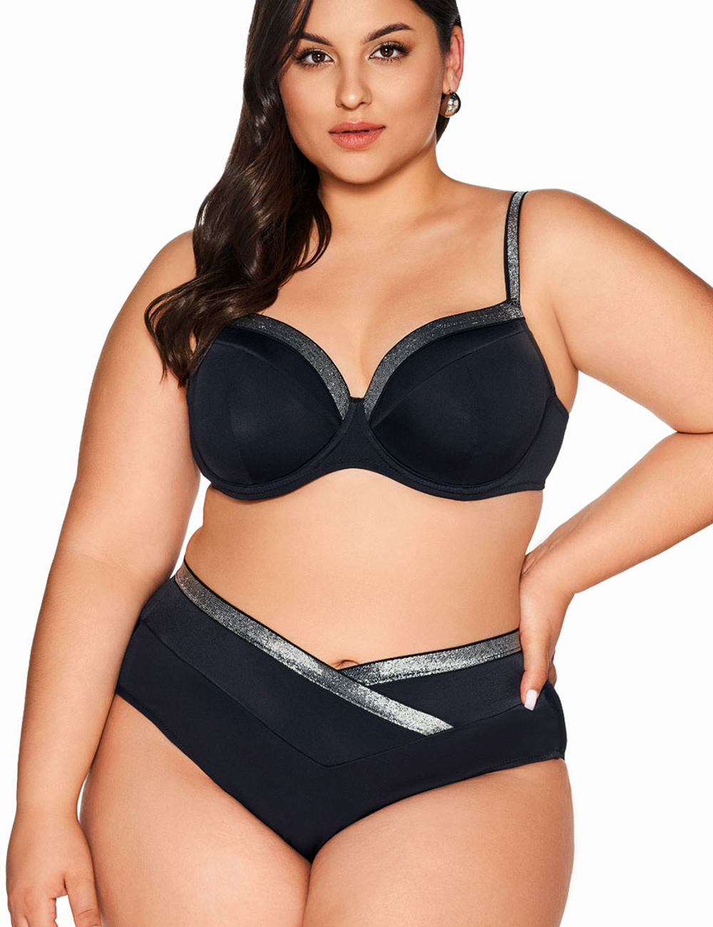 Плавки с серебром Ava SF224/15 black