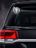 Наклейка автомобильная Лев с короной