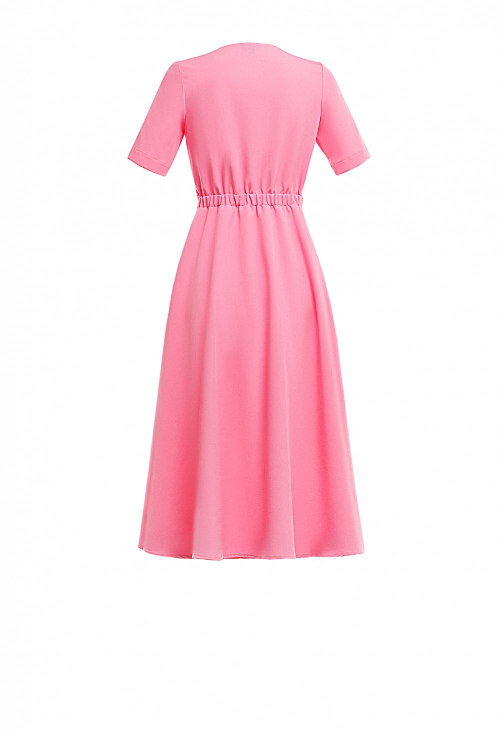 Платье с коротким рукавом розовое 14-02-24 SS