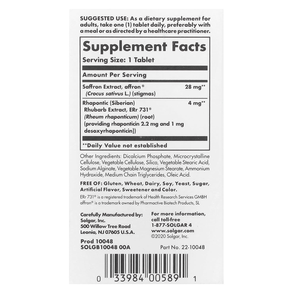 Solgar, средство для поддержки в период менопаузы, 30 мини-таблеток