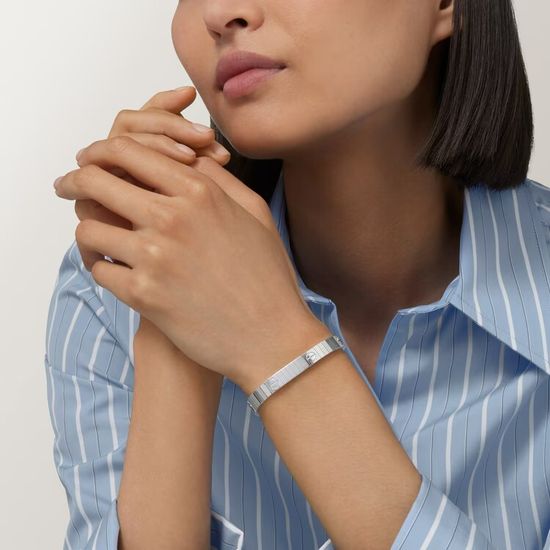 Браслет Cartier LOVE Unlimited Bracelet flexible в белом золоте