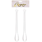 Подвеска «Изящная капля» 16 см (набор 2 шт), Прозрачный