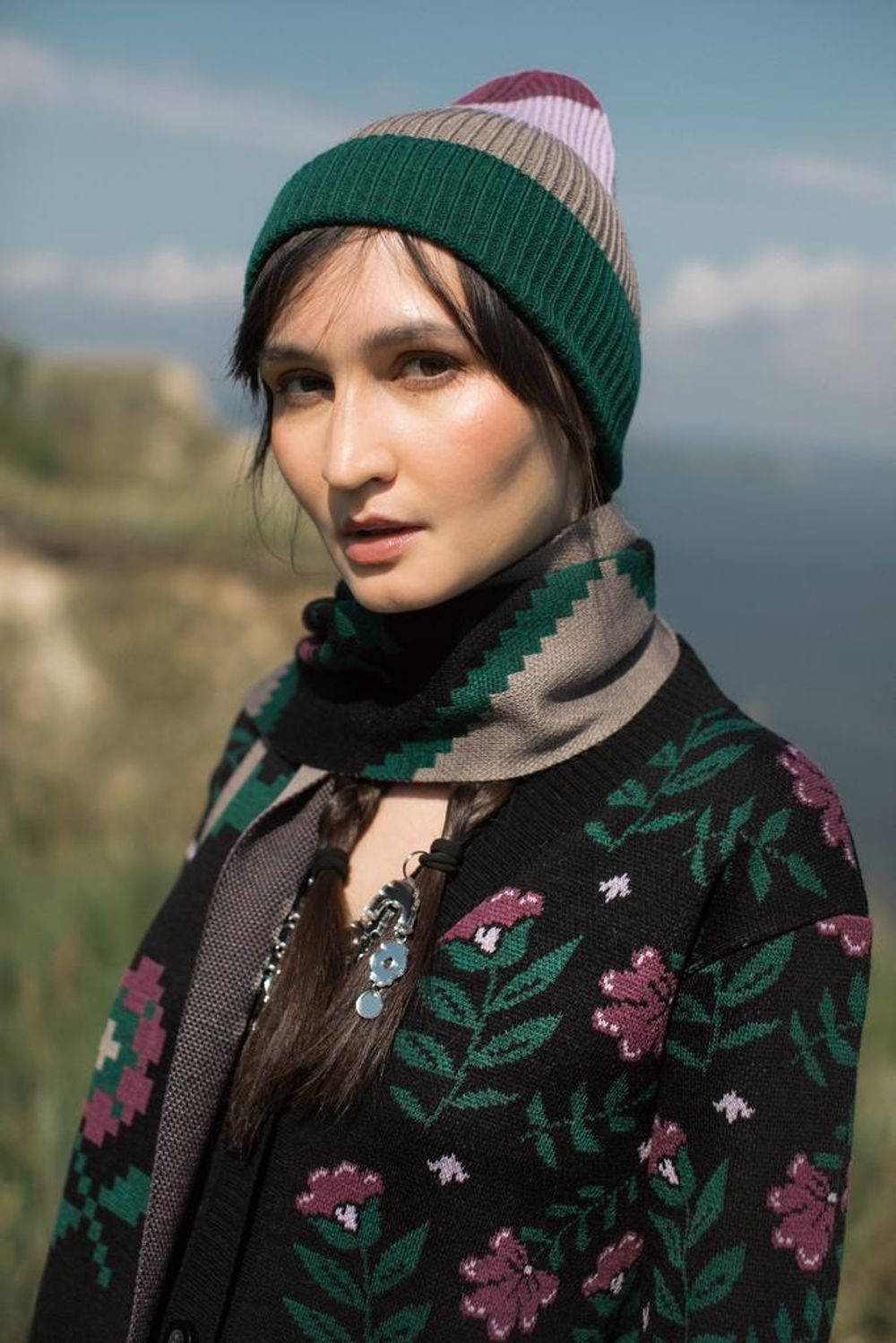 Шапка Idel Flora зелёная