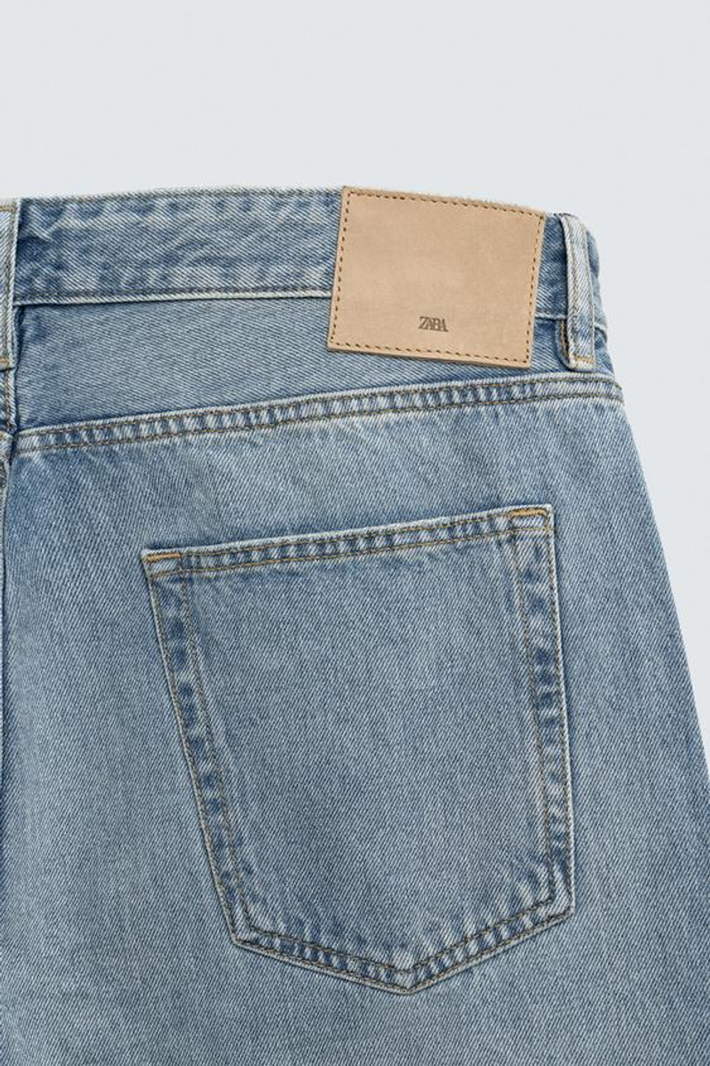 ZARA ДЖИНСЫ SLIM TAPERED FIT, ВЫЦВЕТШИЙ СИНИЙ