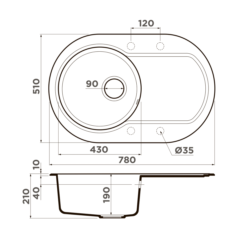 Мойка Omoikiri Manmaru 78-PA Artgranit | Пастила