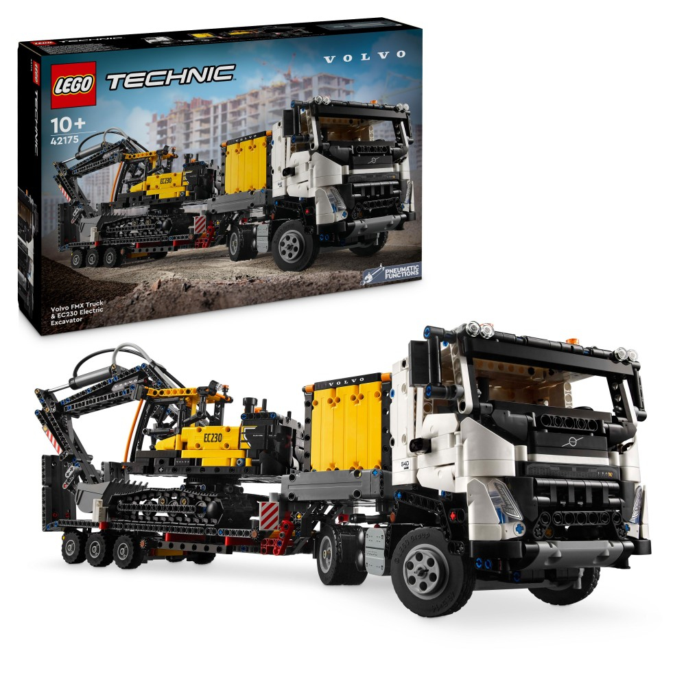 Конструктор LEGO Technic Volvo FMX 42175 и электрический экскаватор EC230 — фото 1