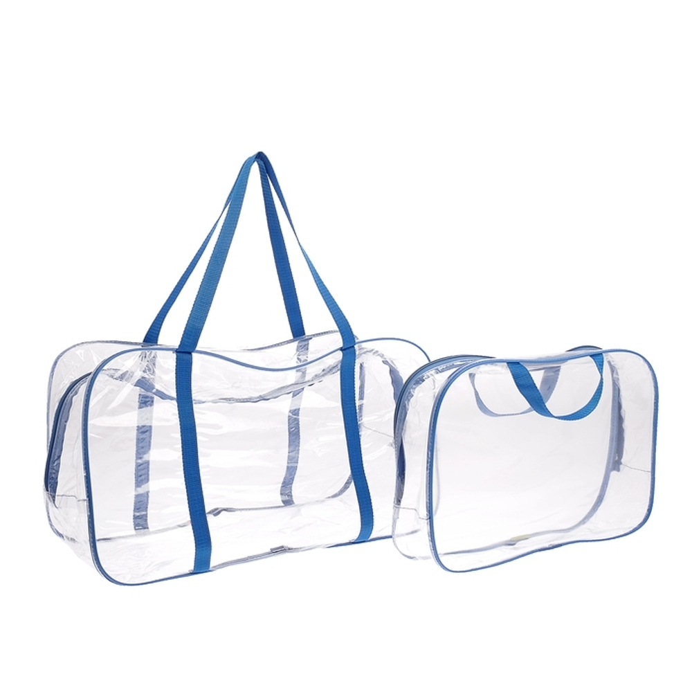 Сумка в роддом, с косметичкой, цвета МИКС (голубой/синий) 3697489