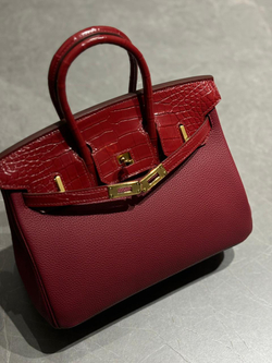 Сумка Hermes из кожи крокодила 25 см