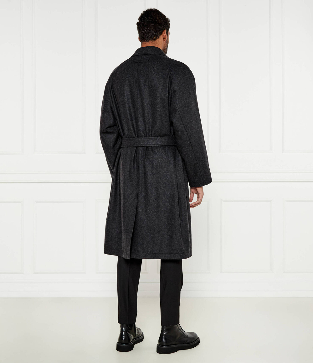 Шерстяное пальто Mars HUGO - графитовый(50523973)