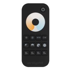 Пульт SMART-R34-MIX Black (1 зона, 2.4G) (Arlight, IP20 Пластик, 5 лет) 025032