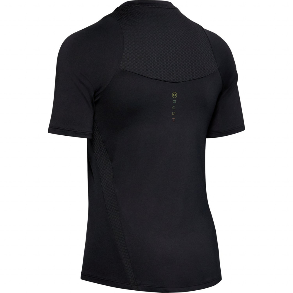 Женская теннисная футболка Under Armour Women's UA RUSH Short Sleeve - черный