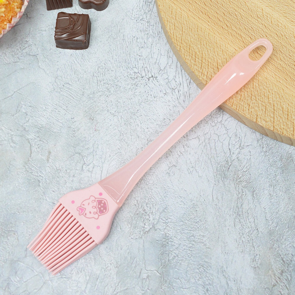 Кисточка силиконовая "Кексики" бежевая, 22,2*4см