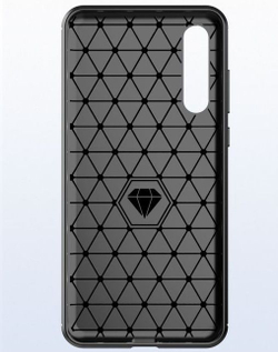 Чехол для Huawei P20 Pro цвет Gray (серый), серия Carbon от Caseport