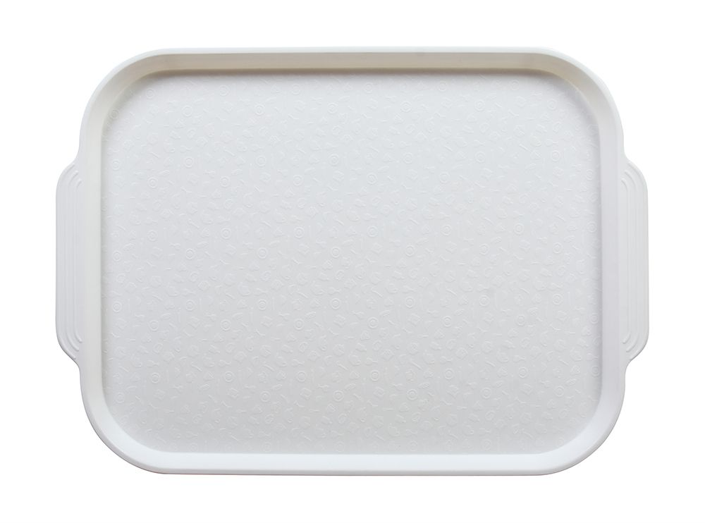 Поднос столовый 450*355 с ручками белый (мки026)