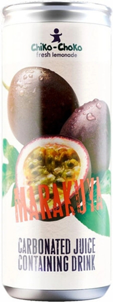 Сокосодержащий Газированный Напиток Чико-Чоко Маракуйя / Chiko-Choko Marakuya 0.33 - банка