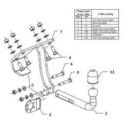 Фаркоп Auto-Hak D 25 на Mercedes G-Class 1990-2018(паспорт и сертификат в комплекте)(без электрики)