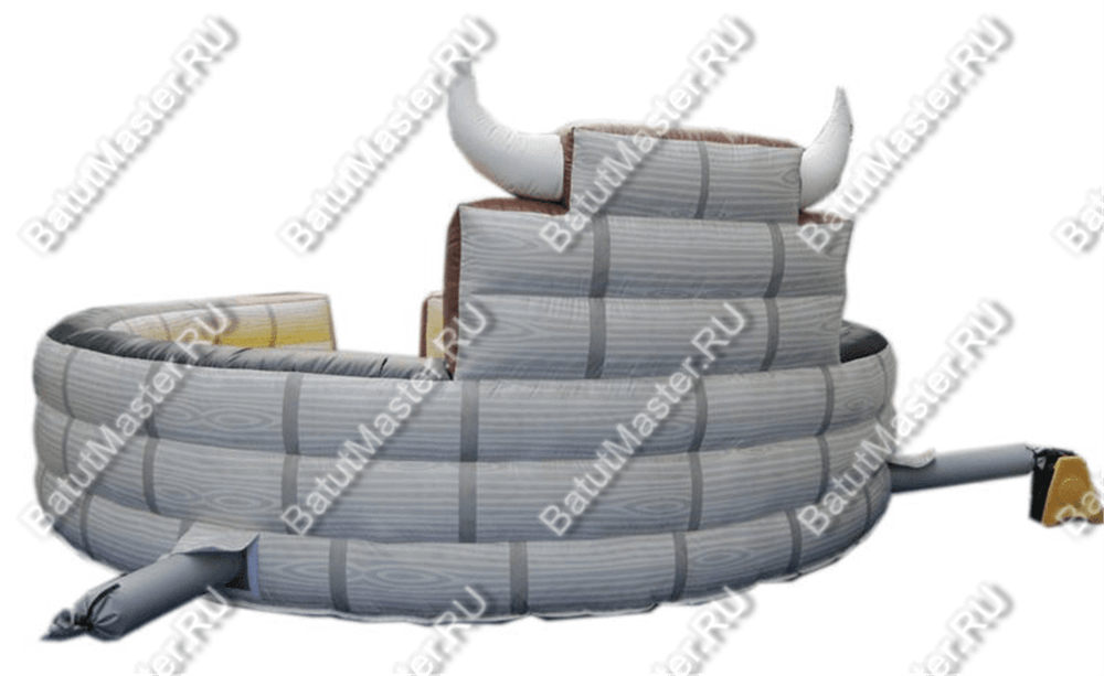 Надувной батут для аттракциона Родео "Рога и копыта", 5*5*3 м