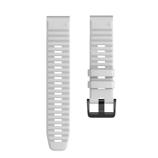 Ремешок силиконовый 22 мм. Premium для Fenix 7/6/5/5 plus, Quatix 5, MARQ, Forerunner 935 / 945 / 955 / 965, instinct, instinct 2 быстросъемный ( стиль Garmin Fenix 6 QuickFit) белый