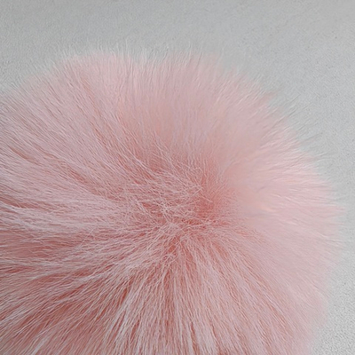 Помпон из искусственного меха "Нежно-розовый" d=7 см