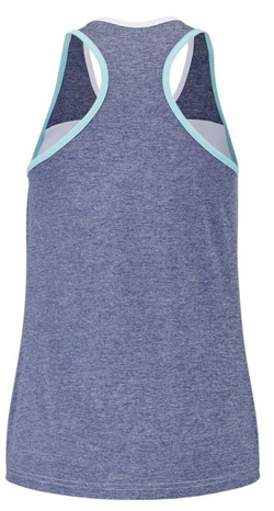 Футболка для девочки Babolat Play Tank Top Girl - white/blue heather