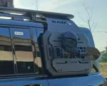 Платформа на крышу с боковой лестницей и ящиком для Haval H9 2024+ Хавал Хавейл Багажник на крышу Боковой ящик