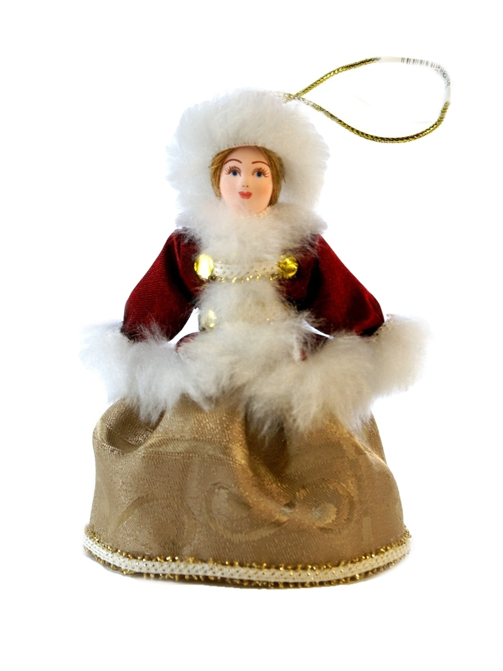 Кукла-подвеска Девочка в зимней одежде