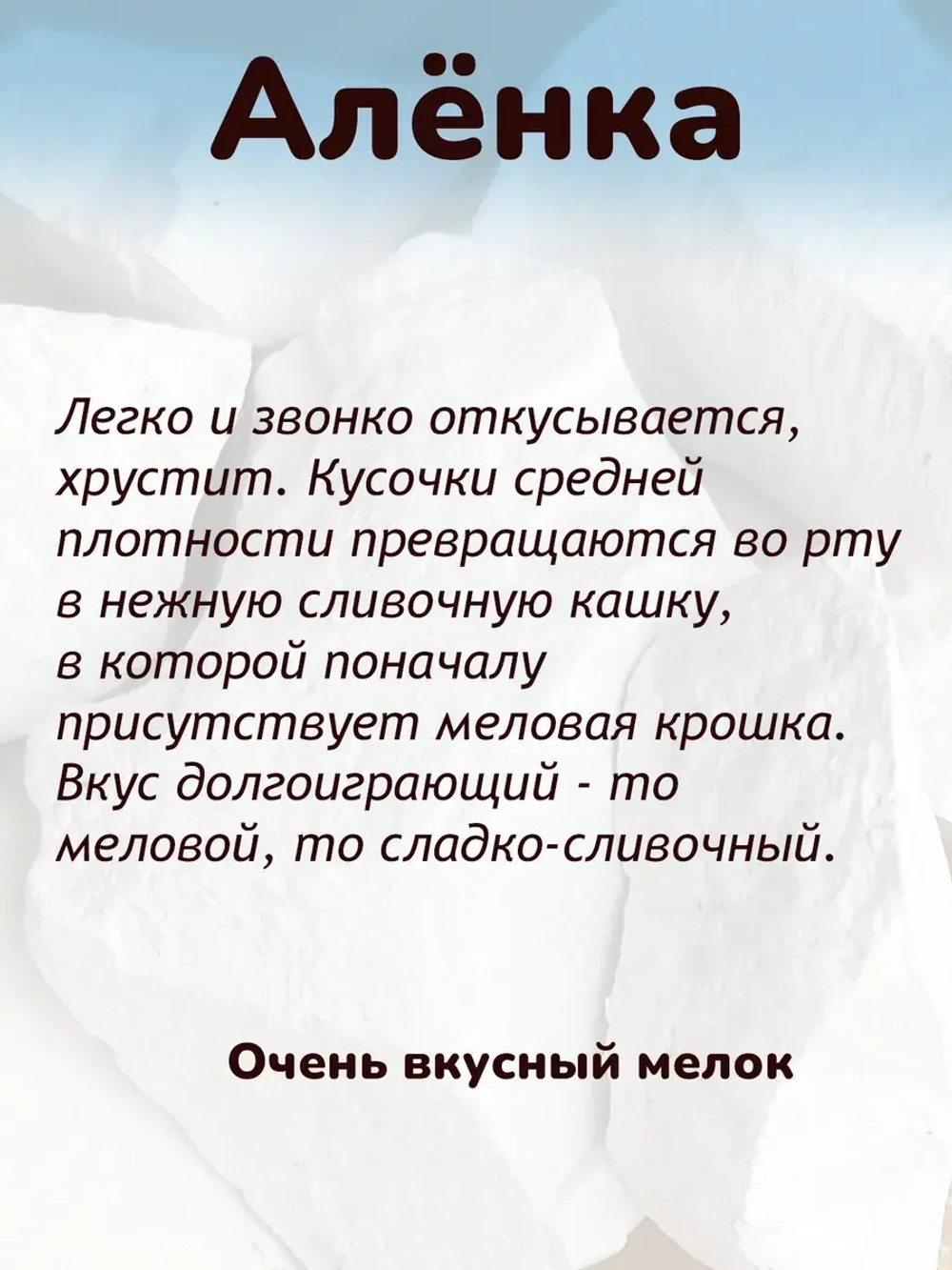 Мел пищевой, для еды, съедобный 300гр.