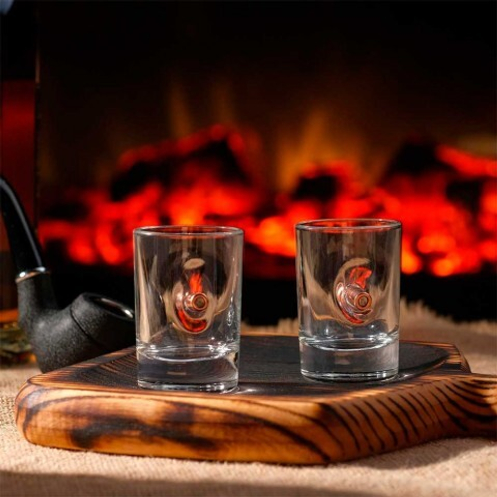 Стопки «Непробиваемые», 2 шт. с пулей, 50 мл