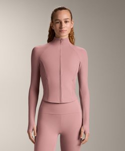 Oysho Высокотехнологичная куртка в рубчик, нежно-розовый