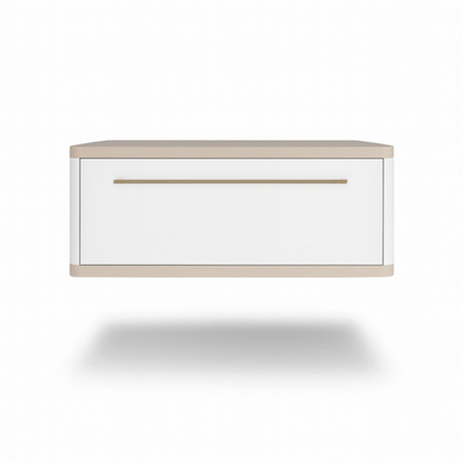 Тумба прикроватная подвесная ROYAL 5200 эко (Макиато-р.золото)