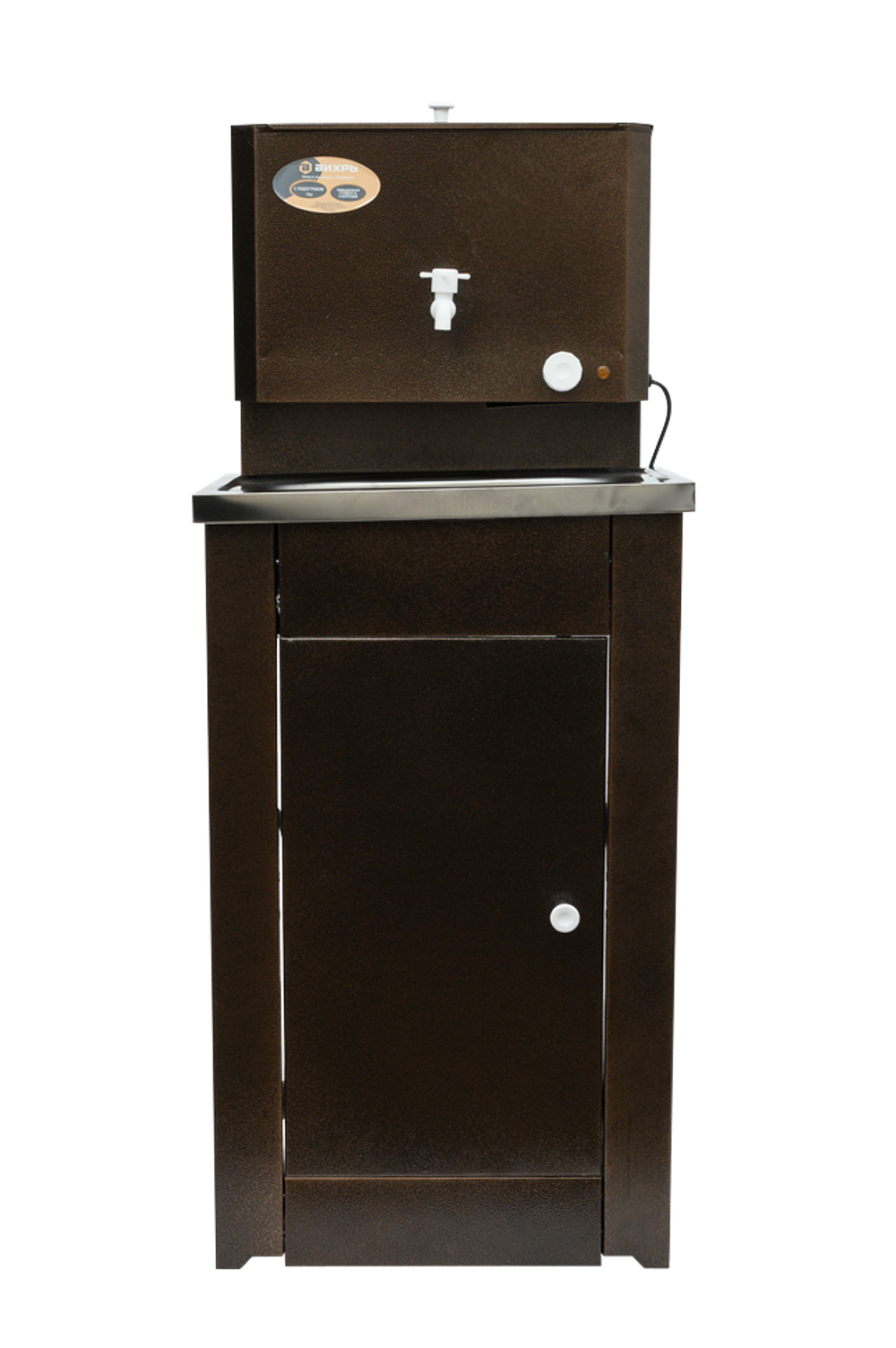 Умывальник дачный "Комфорт" ВИХРЬ с подогревом, нержавейка, медь