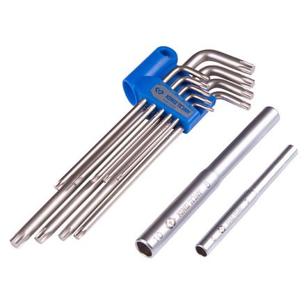 Цена на KING TONY (20319PRU) Набор Г-образных ключей TORX, T10-T50, длинные, 11 предметов