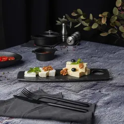 Блюдо прямоугольное 32,5*10 см h1,3 см Black Raw Stellar P.L. Proff Cuisine [1]