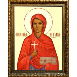 Татиана Гримблит мученица. Икона на холсте.