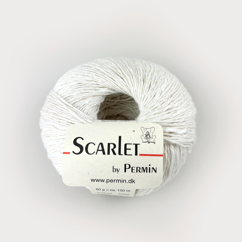 Пряжа для вязания Scarlet 888003, 58% лен, 16% хлопок, 26% вискоза (50г 150м Дания)