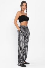 Брюки Роклетт (черно-белые) Б13955-10М LT Collection