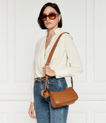 Кожаная сумка через плечо + поясная сумка Michael Kors - коричневый(32T4GJ6C6T)