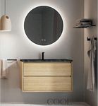 Тумба под раковину COOL с 2 выдвижными ящиками 100x45 x54 CL.100.MUD орех