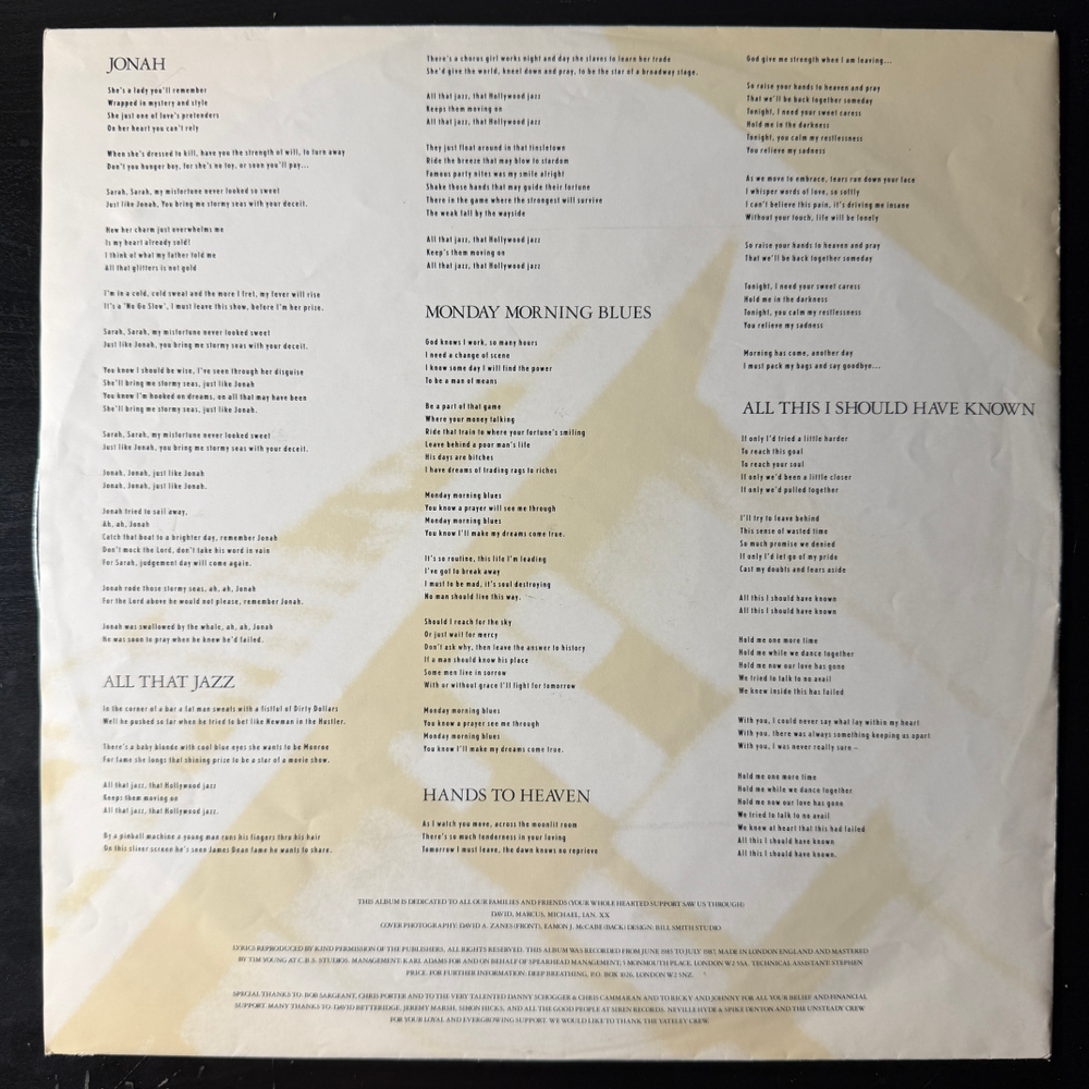 Breathe – All That Jazz (Европа 1988г.)Т