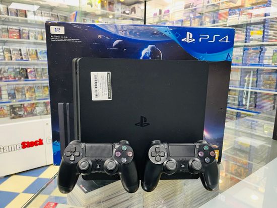 Sony Playstation 4 Slim 1TB CUH-2116B, с коробкой, S/N: 02274524632062064 (PS4, Б/У, Без игр)