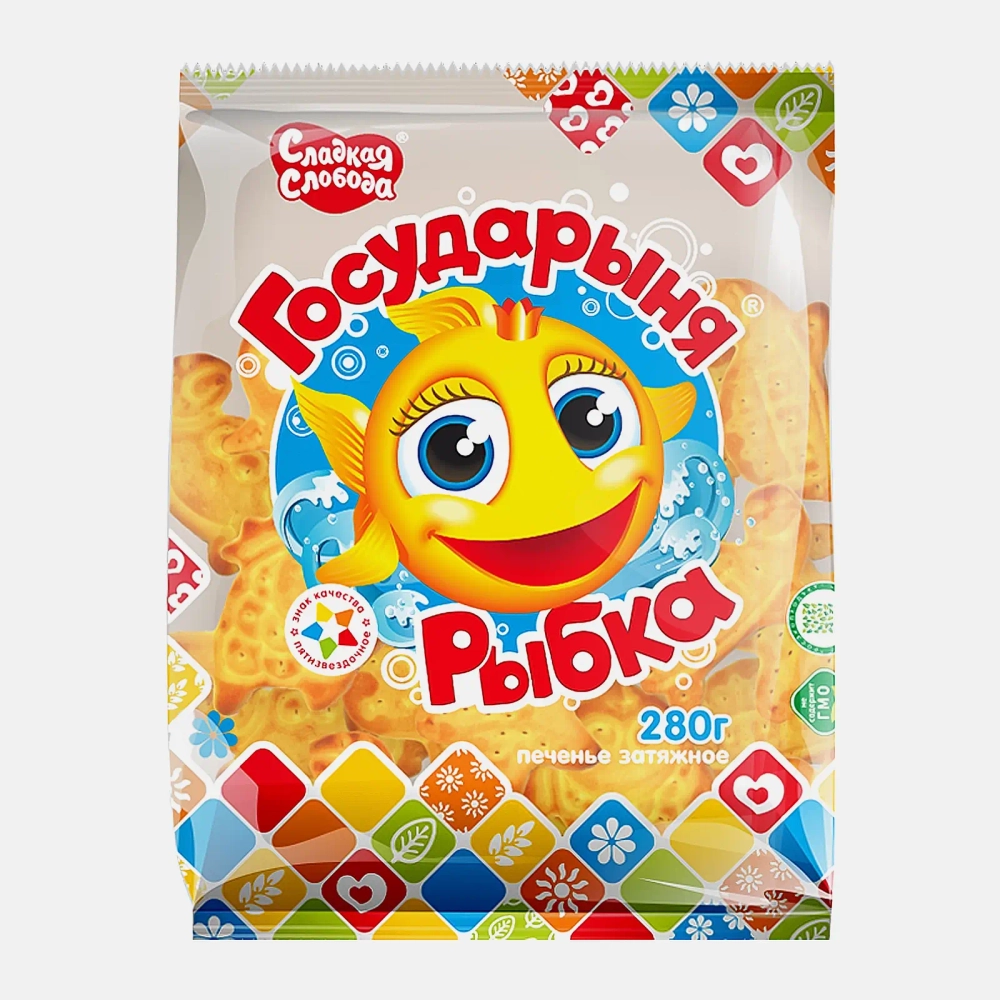 Печенье затяжное Государыня рыбка Сладкая слобода 280г