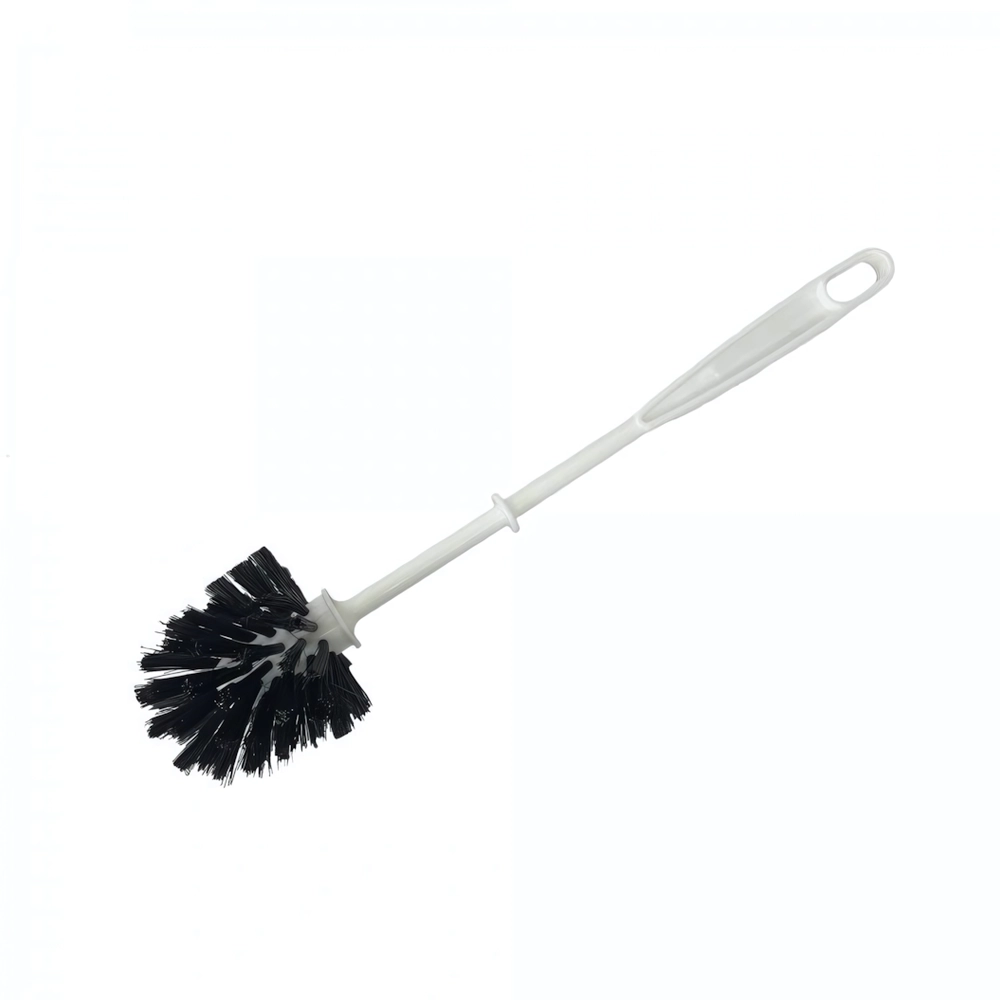 Ерш туалетный «Azur» белый с черной щетиной