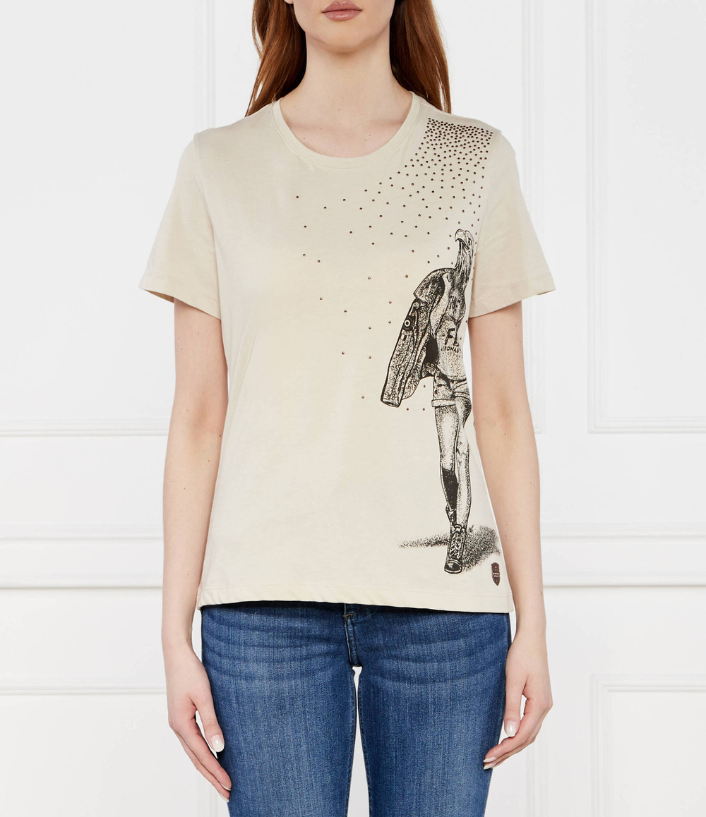 Футболка Aeronautica Militare - бежевый(TS2234DJ510)