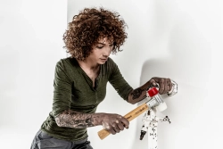 киянка HALDER Baseplex 0,95 кг с бойками из нейлона и красного пластика 50 мм 3968.050