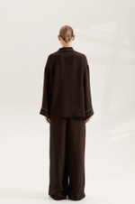 Брюки Wave Choco струящиеся