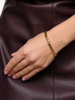 Браслет "Thin Dented Metal" Gold