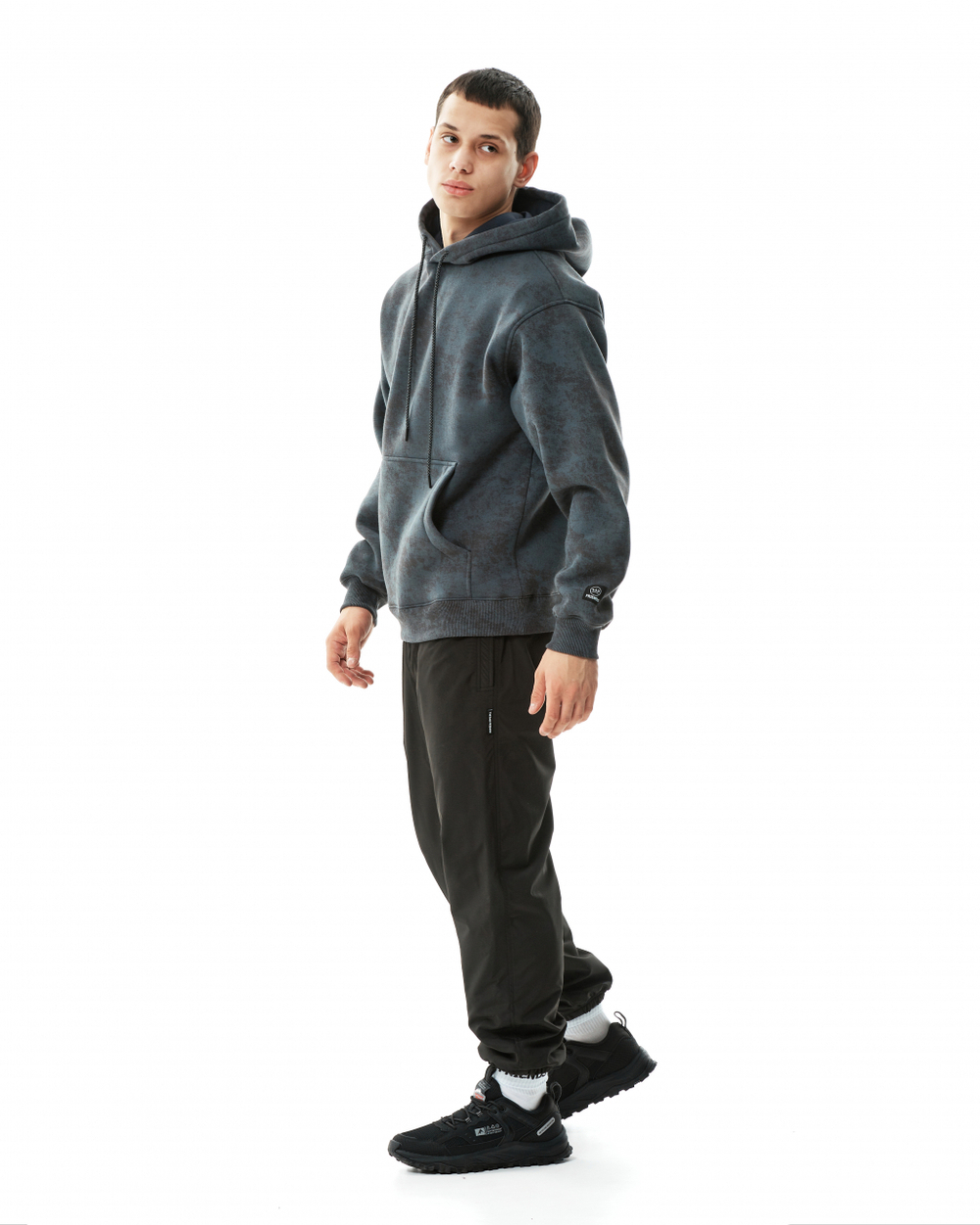 Штаны THE BAD FRIENDS Basic fit WRM черный Ш6 нейлон рипстоп + flecee