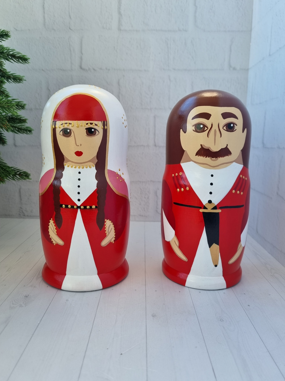 Матрёшки "Грузинская пара" 2шт 18см
