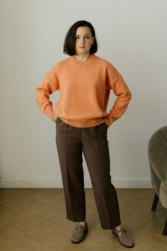 Джемпер Л.Т., 100% шерсть ягнёнка, цвет абрикос.