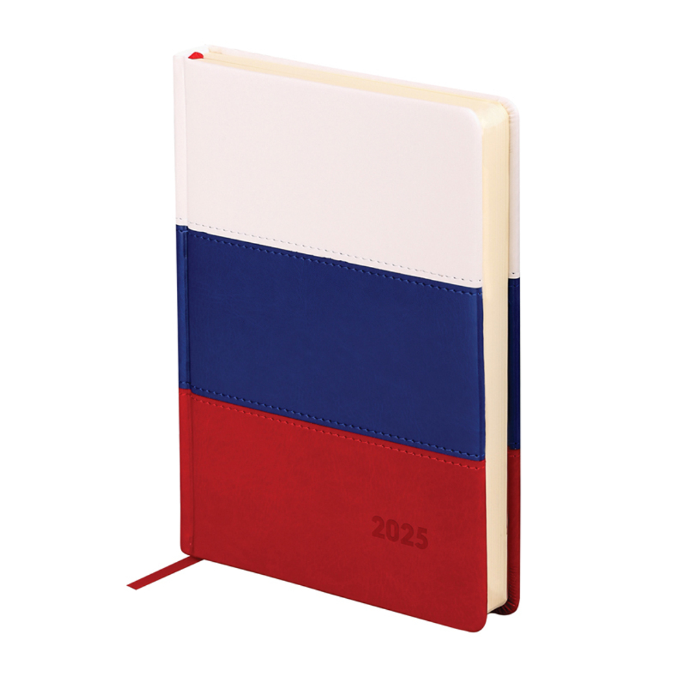 Подарочный набор:Шариковая ручка Parker Jotter Russia SE, цвет: St. Steel GT и Ежедневник датир. триколор